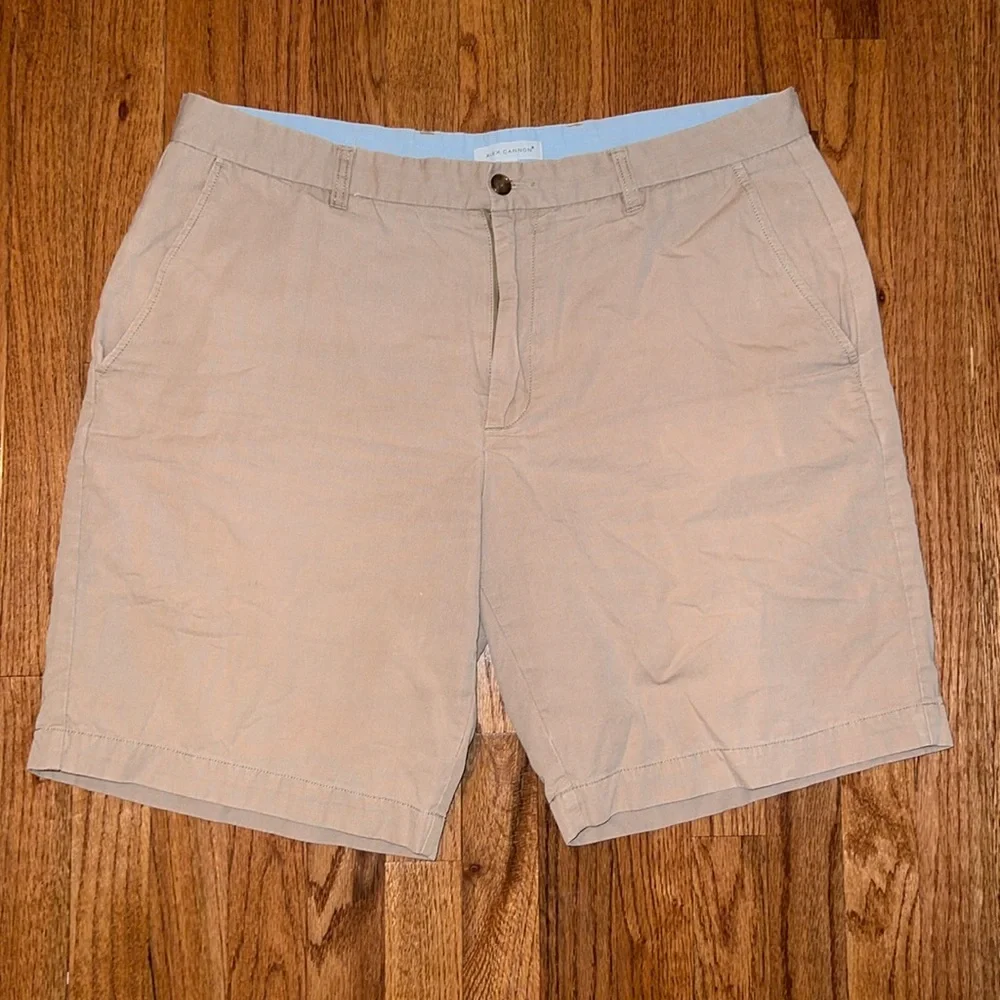 Alex Cannon Men’s Khaki Chino Casual Shorts Size 38